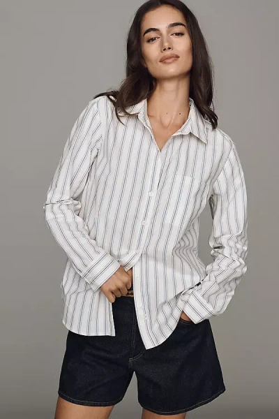 Maeve Classic Buttondown Shirt In Multi