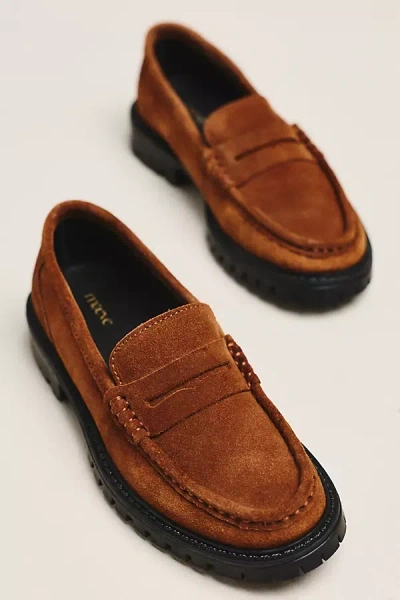 Maeve Classic Loafers In Beige