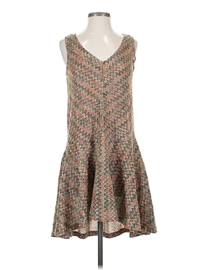 Pre-owned Maeve Cocktail Dress In Brown