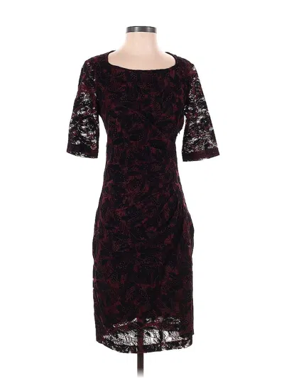 Pre-owned Maeve Cocktail Dress In Burgundy