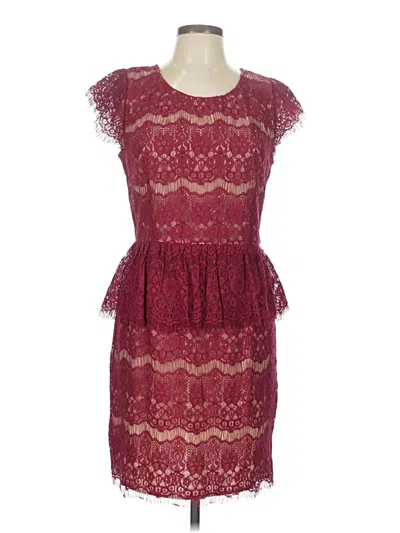 Pre-owned Maeve Cocktail Dress In Burgundy