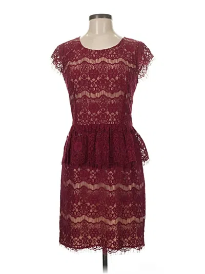Pre-owned Maeve Cocktail Dress In Burgundy