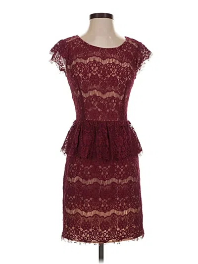 Pre-owned Maeve Cocktail Dress In Burgundy