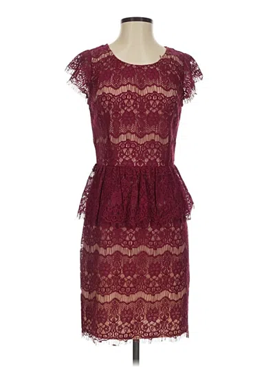 Pre-owned Maeve Cocktail Dress In Burgundy