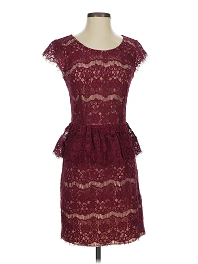 Pre-owned Maeve Cocktail Dress In Burgundy
