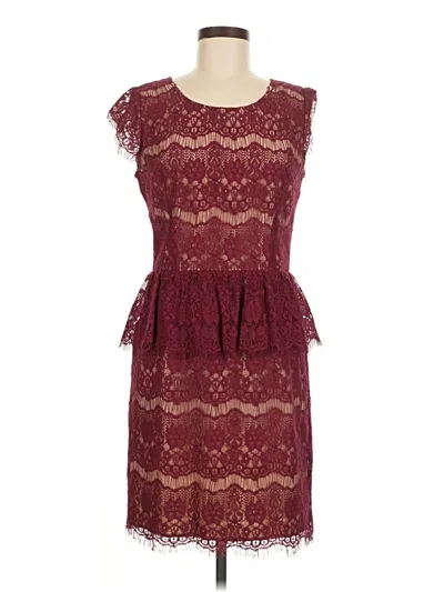 Pre-owned Maeve Cocktail Dress In Burgundy
