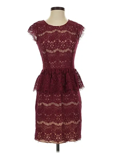 Pre-owned Maeve Cocktail Dress In Burgundy