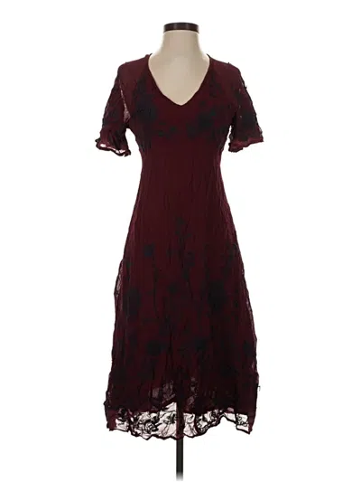 Pre-owned Maeve Cocktail Dress In Burgundy