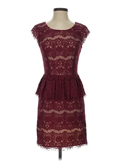 Pre-owned Maeve Cocktail Dress In Burgundy