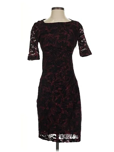 Pre-owned Maeve Cocktail Dress In Burgundy