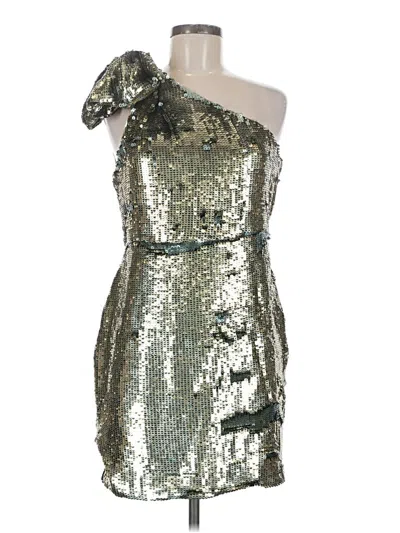 Pre-owned Maeve Cocktail Dress In Silver