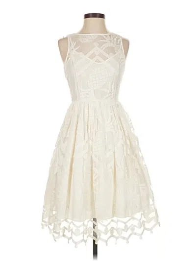 Pre-owned Maeve Cocktail Dress In White