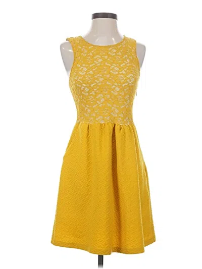 Pre-owned Maeve Cocktail Dress In Yellow