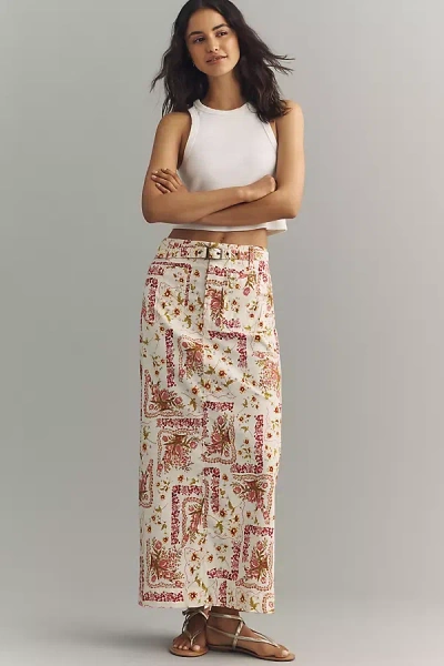 Maeve Colette Belted Maxi Skirt By  In Brown