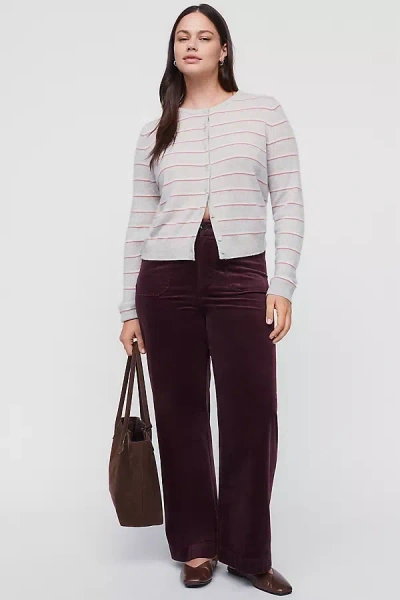 Maeve Colette Corduroy Full Length Wide Leg Pants In Multi