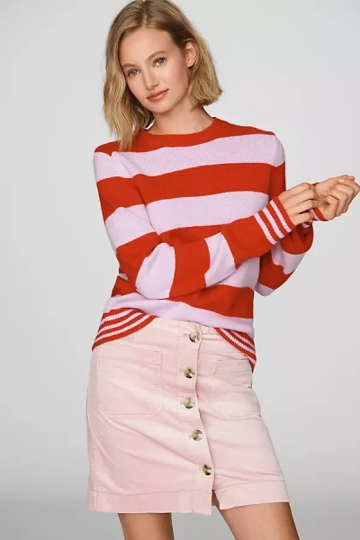 Maeve Colette Corduroy Mini Skirt In Red