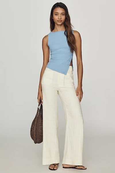 Maeve Colette European Linen Stretch Wide Leg Pants By  In Neutral
