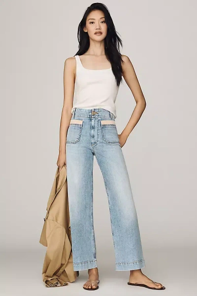 Maeve Colette Full-length High-rise Wide-leg Jeans By  In Blue