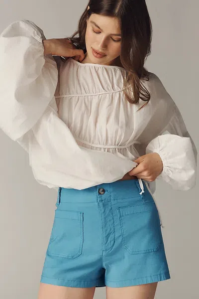Maeve Colette High-rise Shorts In White
