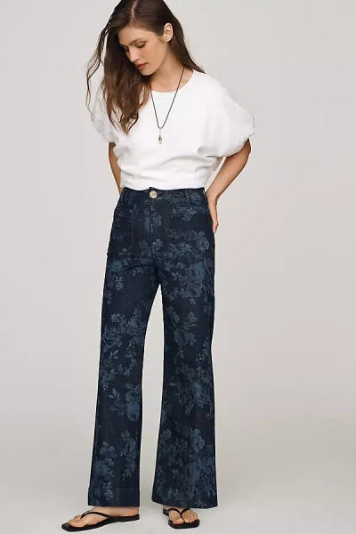 Maeve Colette High-rise Wide-leg Full-length Jeans In Blue