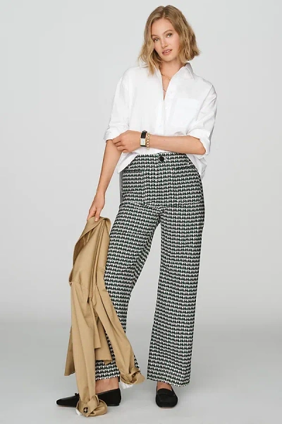 Maeve Colette High-rise Wide-leg Full-length Pants In Blue