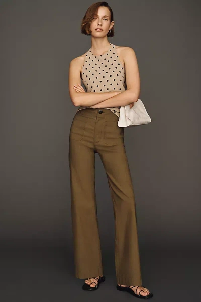 Maeve Colette Magic Fabric Full-length Pants By  In Green