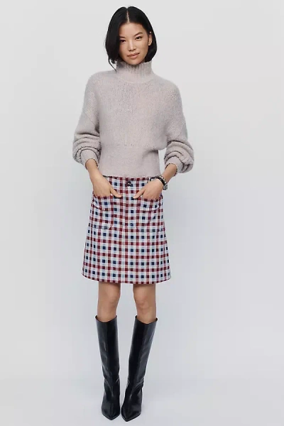 Maeve Colette Mini Skirt In Blue