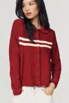 Maeve Collared Cardigan In Multi