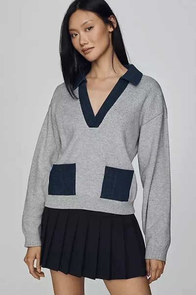 Maeve Collared Jumper In Multi