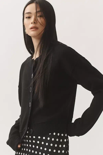 Maeve Compact Cardigan In Black