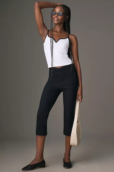 Maeve Contrast Piped Tank Top In White