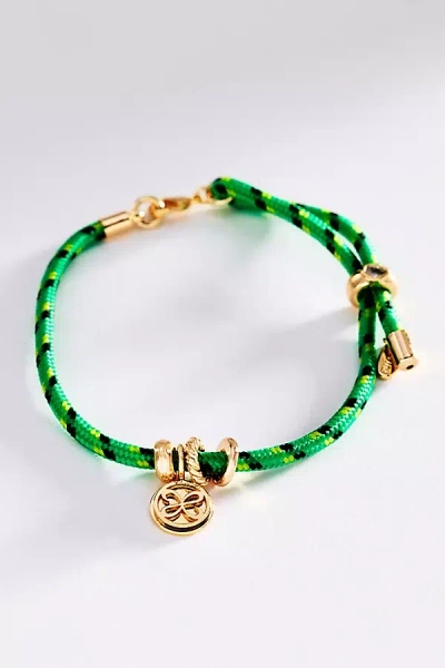 Maeve Cord Charm Bracelet In Green