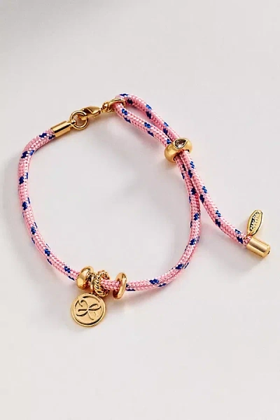 Maeve Cord Charm Bracelet In Pink