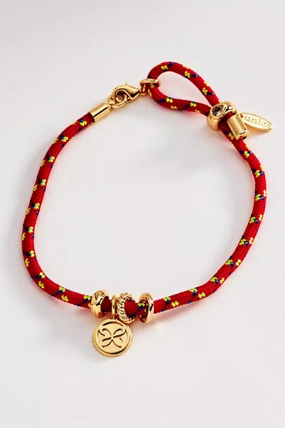 Maeve Cord Charm Bracelet In Red