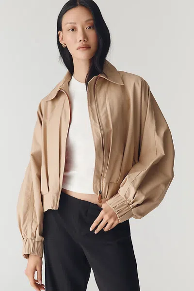 Maeve Cotton Blend Jacket In Neutral