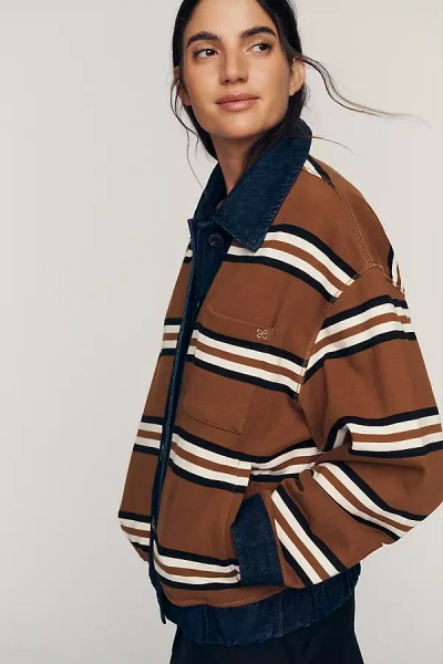 Maeve Cotton Cardigan Jacket In Multi