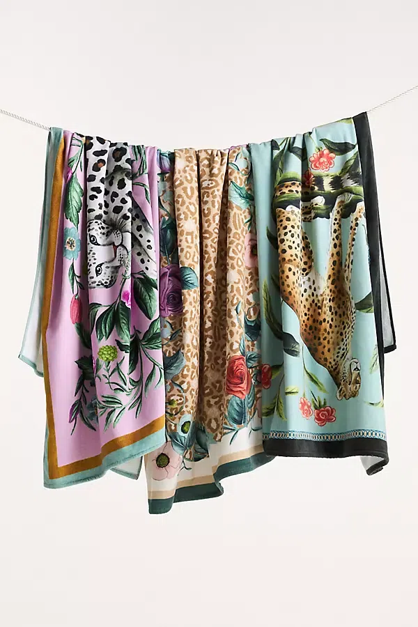 Maeve Cotton Printed Beach Towel - Thumbnail 4