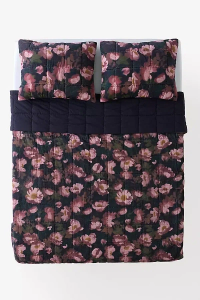 Maeve Cotton Velvet Floral Printed Bedspread