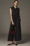 Maeve Crop Wide-leg Shirt Jumpsuit In Multicolor