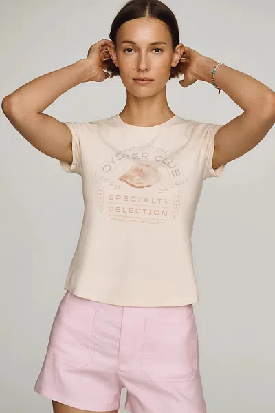 Maeve Cropped Baby Tee In Neutral