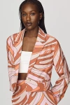 Maeve Cropped Blazer Jacket In Multi