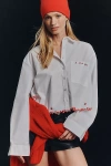 Maeve Cropped Buttondown Shirt In White