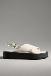 Maeve Cross-strap Platform Sandals In Beige