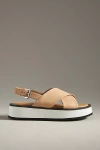 Maeve Cross-strap Platform Sandals In Beige