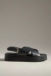 Maeve Cross-strap Platform Sandals In Black
