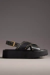 Maeve Cross-strap Platform Sandals In Grey