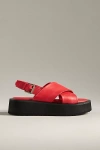Maeve Cross-strap Platform Sandals In Red