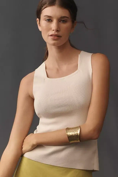 Maeve Cross-back Sweater Tank Top In White