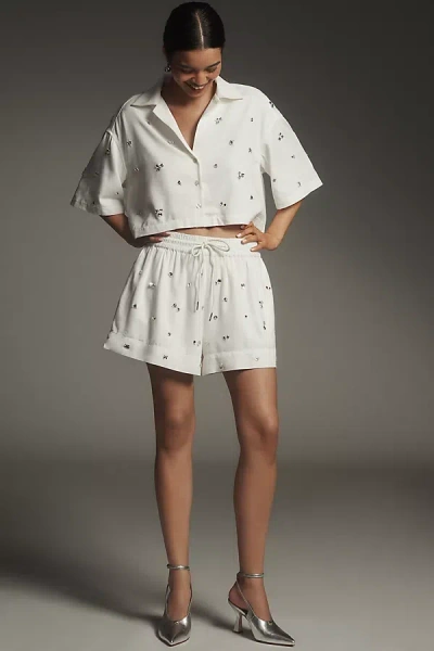 Maeve Crystal-embellished Shorts