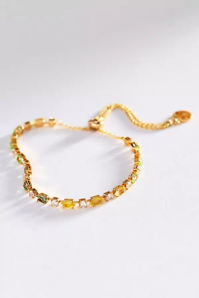 Maeve Crystal Tennis Bracelet In Gold